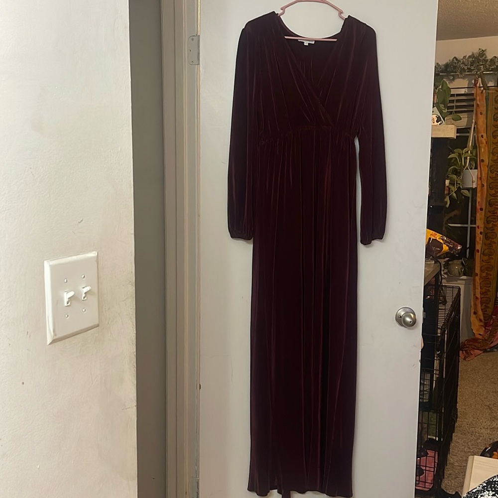 Satin maxi dress